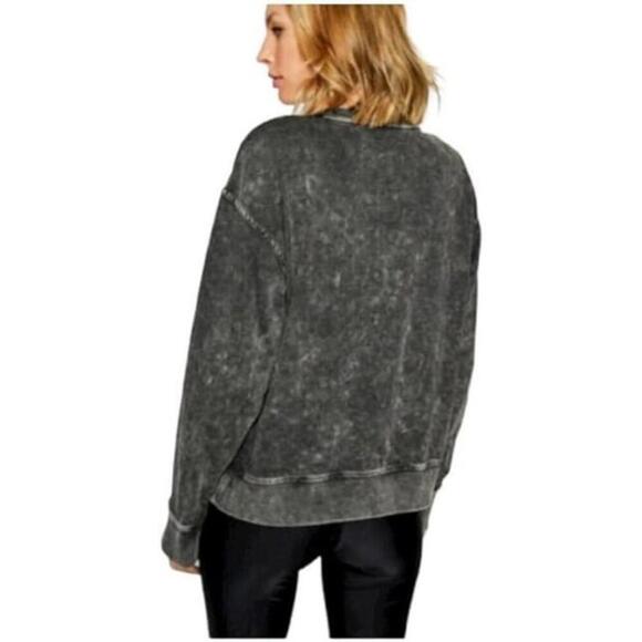 DKNY Women's Sport Acid-Washed Logo Jersey Sweatshirt, Size-XS - Picture 3 of 3